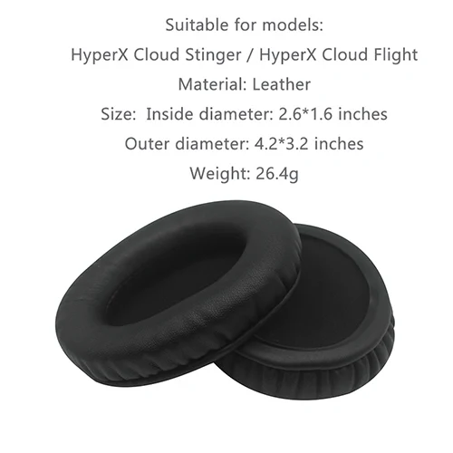 Replacement ear pads for HyperX Cloud / Could II Stinger Flight Ear Cushion Protein Leather Good Quality 1 Pair - Цвет: For Stinger Flight