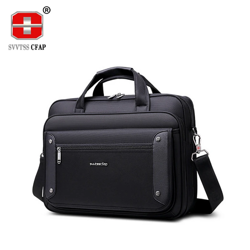 

15.6 Inch Laptop Bags for Men High Quality Business Men's Briefcase Bag Brand Handbag Male Black Messenger Shoulder Bags Oxford