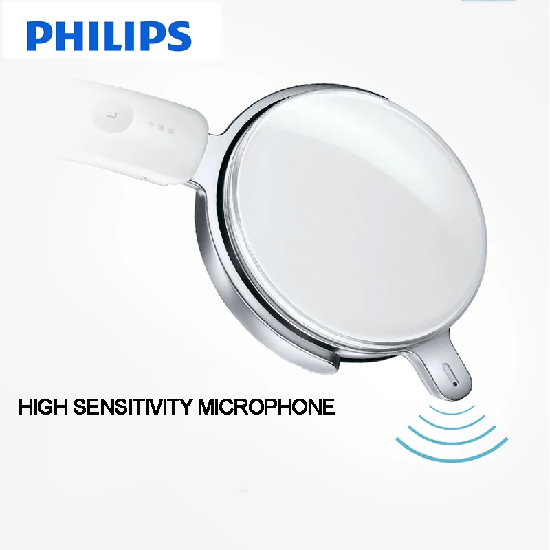 Philips профессиональные наушники SHM7110U со стереонаушниками с басовым проводом, гарнитура с микрофоном для прослушивания музыки, официальный тест