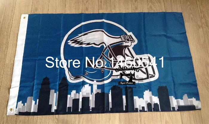 Филадельфия Иглз Шлем Skyline флаг 3ft x 5ft полиэстер команды NFL Размеры № 4 144*96 см QingQing