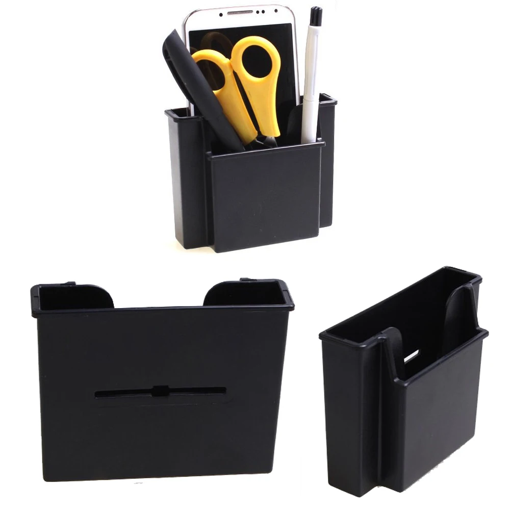 1PC Multifunctional Mini Car Cell Phone Holder Black Mobile Charge Box Holder Pocket Organizer Car Seat Bag Storage Rack JEAZEA