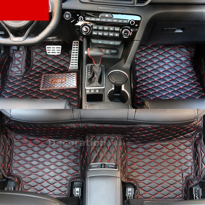 

Accessories For Kia Sorento 2003 - 2008 Inner Front & Rear Floor Pad Car Leather Foot Mats 1set