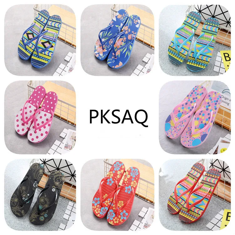 

Summer New Women Slippers Outside Beach Flip-flops Ladies Flat Causal Indoor Comfortable Rome Style Shoes B