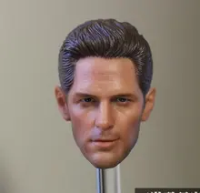 1:6 scale male Figure accessories Paul Rudd Captain America: Civil War Ant-Man head shape carved for 12″ Action figure doll