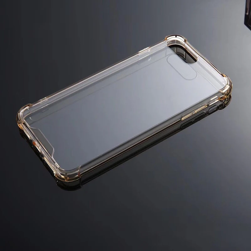 100 шт для iphone 6s 7 8 plus X XS MAX Galaxy S9 S8 S7 Plus Note 8 противоударный акриловый жесткий Пластик+ Мягкий ТПУ+ прозрачный чехол из поликарбоната