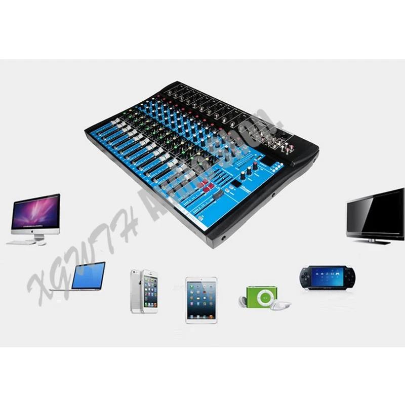 12 Channel Bluetooth USB DJ Mixer 16 DSP Digital