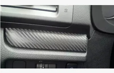 Автомобильная наклейка на приборную панель, декоративная наклейка, наклейка с центральным управлением для Subaru Xv 2012 2013, углеродное волокно, 2 шт. в наборе