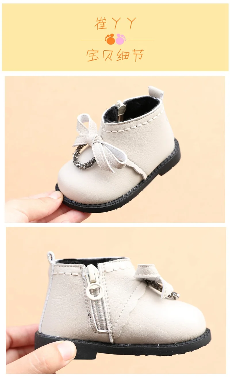 Sapatos de Algodão Anos de Idade Sapatos de Princesa Infantil da Criança Inverno Moda Menina Botas Curtas 1-2 Bebês Primeiros Caminhantes 7 curtas 1-2 anos de idade bebês sapatos