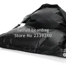 Чехол только без наполнителя открытый черный цвет Buggle до сумки, гостиная погремушка с ремнями, проушины дизайн подушки мешок фасоли