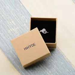 QCOOLJLY Мода Высокое качество Ювелирные наборы дисплей ожерелье с бусинами-кубиками серьги кольцо упаковка коробки 5 см * 5 подарочная коробка