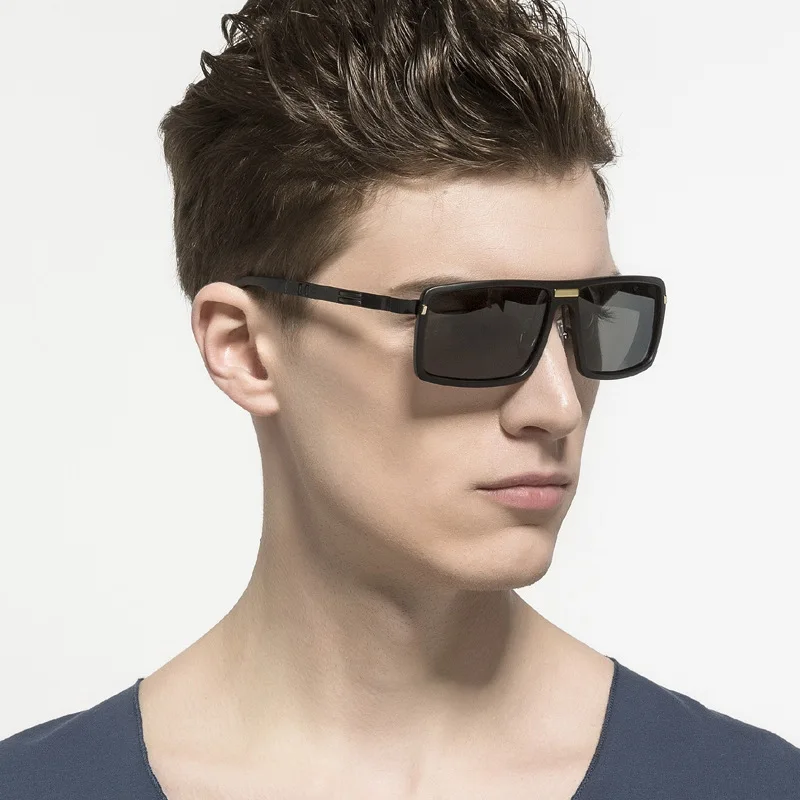 Óculos Новая мужская поляризационные солнцезащитные очки большой кадр claviscopic стекло Рыбалка очки Вождение sunglassesHigh класса марки очки
