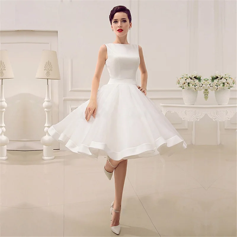 white knee length graduation dresses