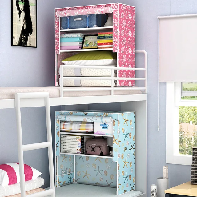 7 Style College Student Dormitory Artifact Up Down Bed Simple Cloth 7 Style College Student Dormitory Artifact Up Down Bed Simple Cloth Wardrobe Bedside Storage Cabinets