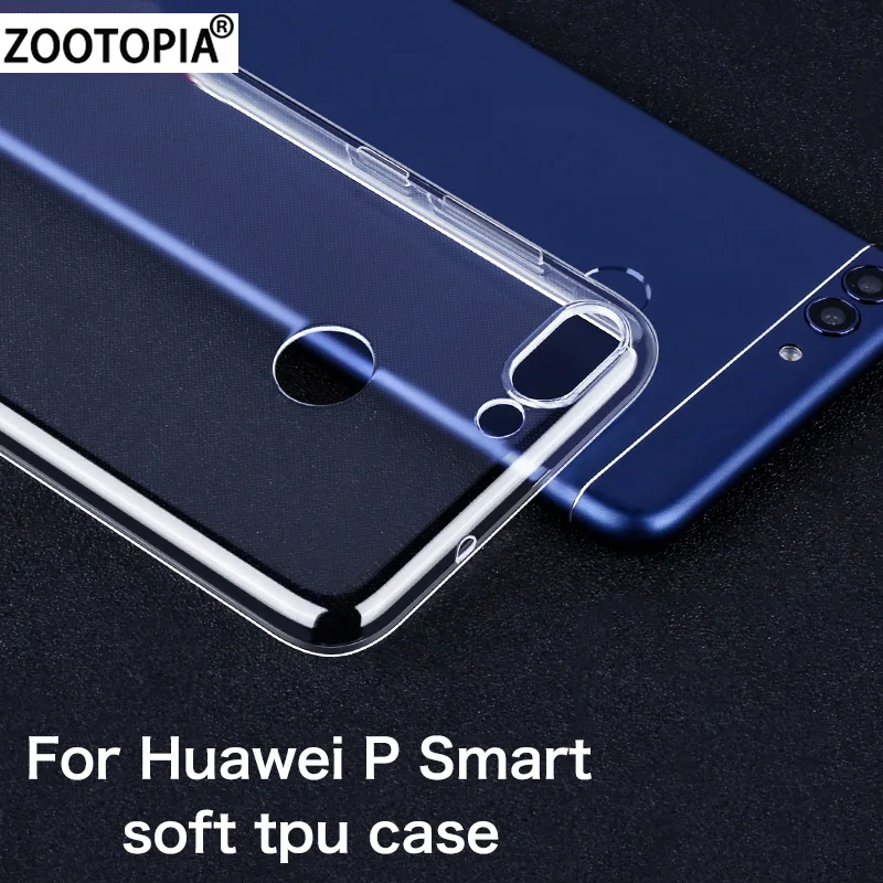 Для Huawei P Smart Case мягкий TPU чехол на Honor 9 Lite тонкий прозрачный для Lite|Бамперы| |