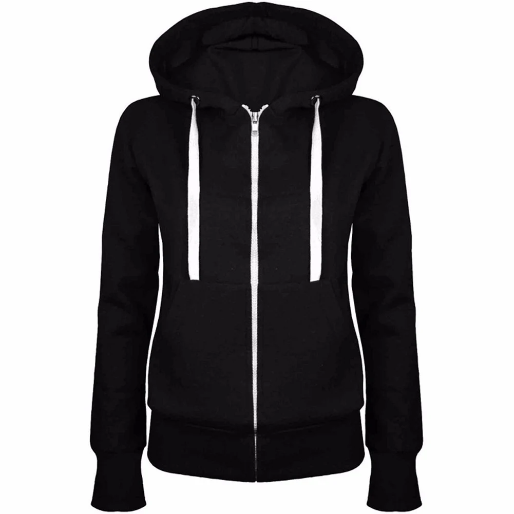 

Fashion Ladies Women Hoodies Sweatshirt Men Coat Top NEW 6 Colors Unisex Plain Zip Up Hooded Zipper 6 Colors