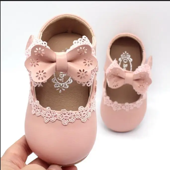 

2018 spring new girls lace bow baby toddler shoes comfortable non-slip princess shoes