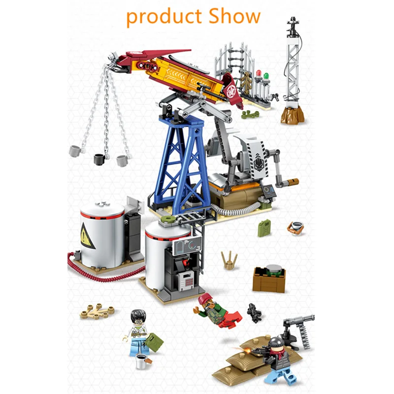 

Mengtai for Intellectual and Early Education Cognitive Development of Oilfield Building Building Block Brick Children Toy