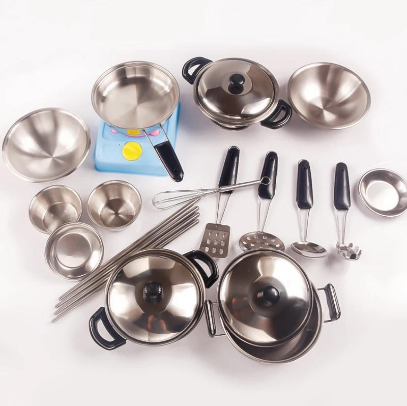 20pcs Dollhouse Miniature Kitchen  Cookware Set  Play House 