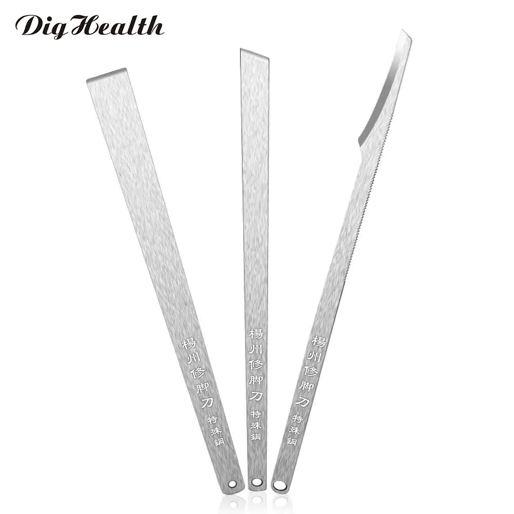 Digehealth 3pcs Stainless Stee Cuticle Knife Feet Pedicure Callus Knife
