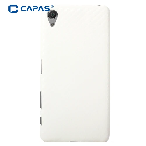 Чехол для sony Xperia X F5121 Dual F5122 чехол оригинальные capas Модный 3D карбоновый Пластиковый ударопрочный Твердый защитный чехол - Цвет: White