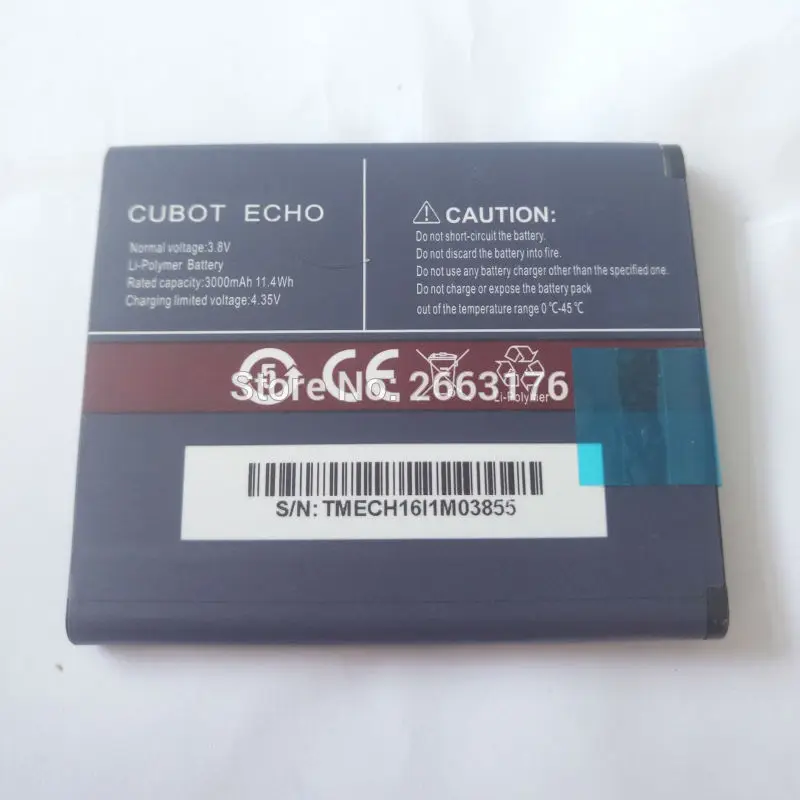 100% New Original CUBOT ECHO Battery 3000mAh Replacement backup battery