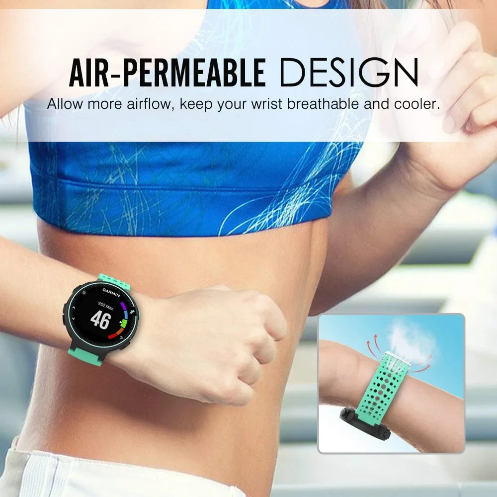 Baaletc Watch Band Silicone Strap Bracelet for Garmin 230 235 220 620 630 Wristband for Garmin Forerunner 735XT Strap (9)