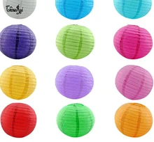 mulit color option 4 inch 10cm Round Chinese Paper Lantern Birthday Wedding Party decor gift craft DIY creavtive good quality