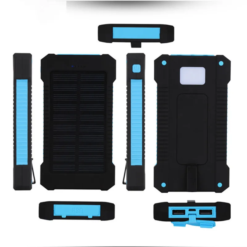 Solar Power Bank Dual USB Travel 20000mAh External Battery Charger Case Portable Externa Pack For Xiaomi Mobile phone | Мобильные