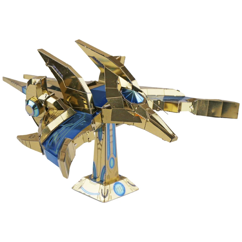 

MU 3D Metal Puzzle Phoenix fighter Galaxy Craft Model DIY Laser Cut Jigsaw Model For Adult Educational Toys Desktop decoration