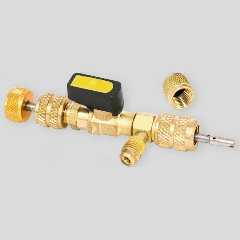 

Air Conditioner Valve Core Remover Replacement Accessories Dual Size 1/4" 5/16" Port Install Repair Tool