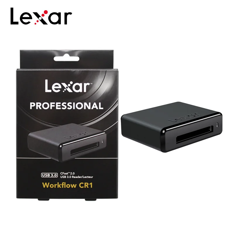 Lexar CFast 2,0 USB 3,0 кард-ридер высокая скорость CF карта Профессиональный рабочий процесс CR1 кард-ридер