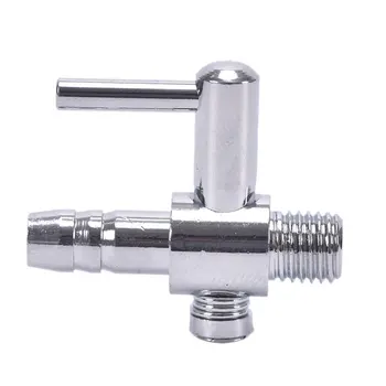 

Stainless Steel Silver Oxygen Lever Pump Aquarium Air Flow Tube Air Distributor Aquarium Control Valve Durable Air Splitter