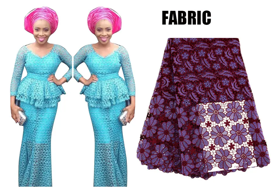 Африканский Плюс Размер Топы и юбка комплект для женщин Vestidos Базен Африканское кружево одежда рождественское платье Вечерние XG012 - Цвет: 6