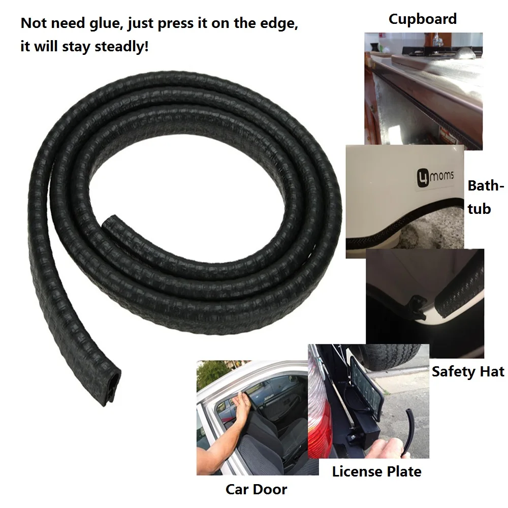 40 Inches No Glue Needed Bendable Non slip U Shape Car Door PVC Window