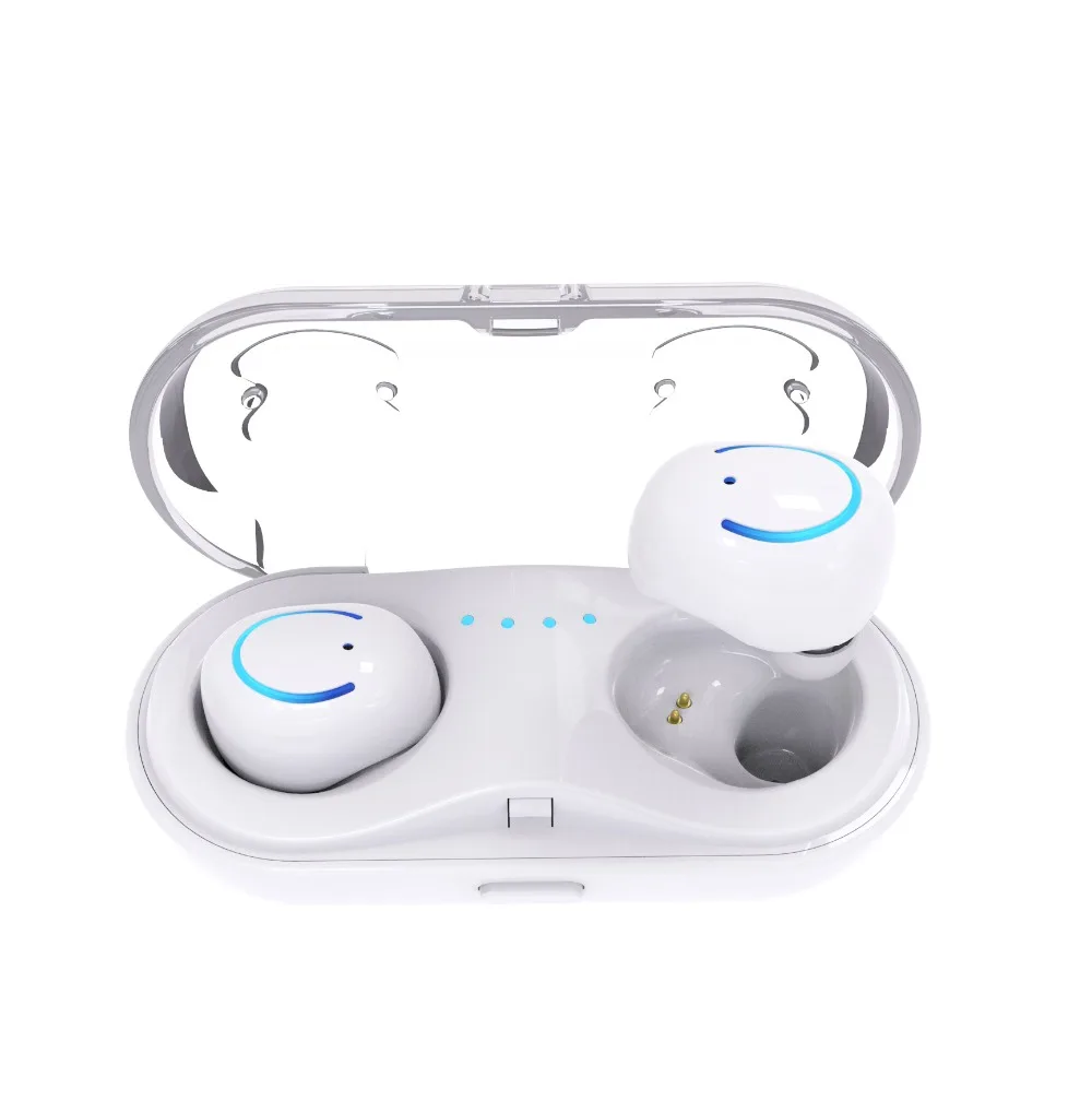 

Binaural Bluetooth Headset Mini Wireless Ultra Small Tooth Bluetooth Earbuds Sports Headphones Ear HBQ