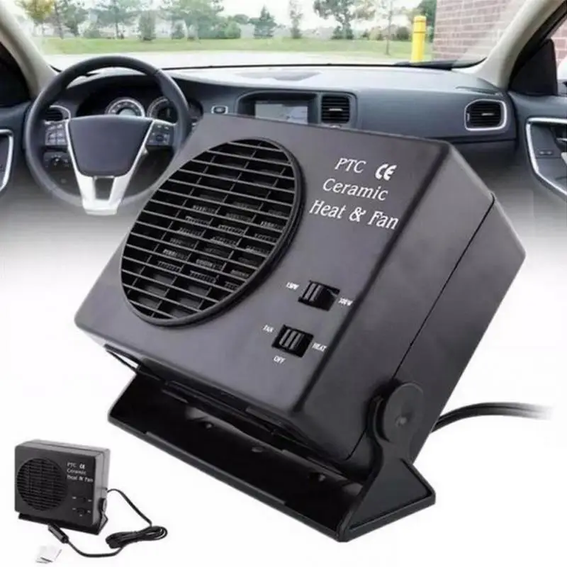 

DC 12V Demister Fan Heater Car Heater Ceramic Defroster Switch 300W/150W Heater