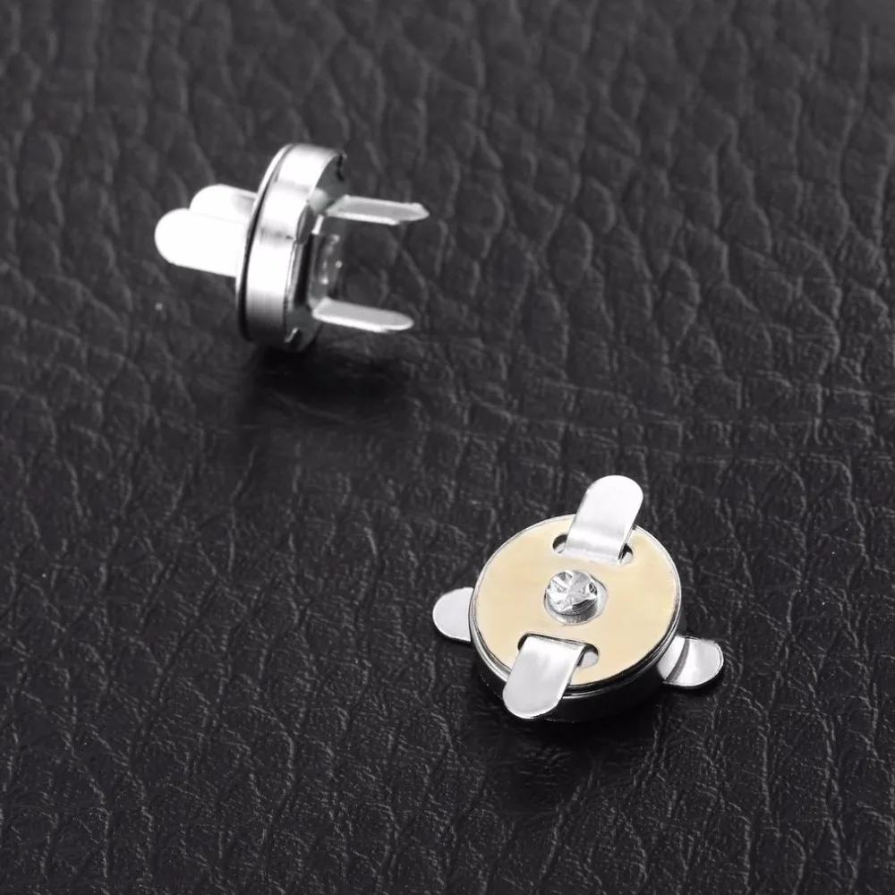 

2018 New 20pcs Bag Purse Clasps Magnetic Buttons Snaps Fasteners Handbag Craft Sewing Leather Coat Buttons Bag Parts Accessories