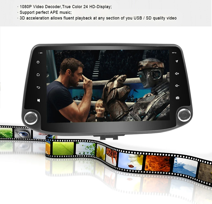 4 Android car audio gps navigation system for New 2017 Hyundai i30 Elantra 