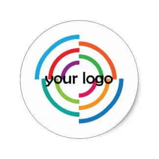 

5cm ADD Your LOGO CUSTOM company business CORPORATE Classic Round Sticker