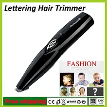 New Brand REWELL Electric Rechargeable Lettering Hair Trimmer Children Stainless Steel Head Lettering Carving Hair Clipper