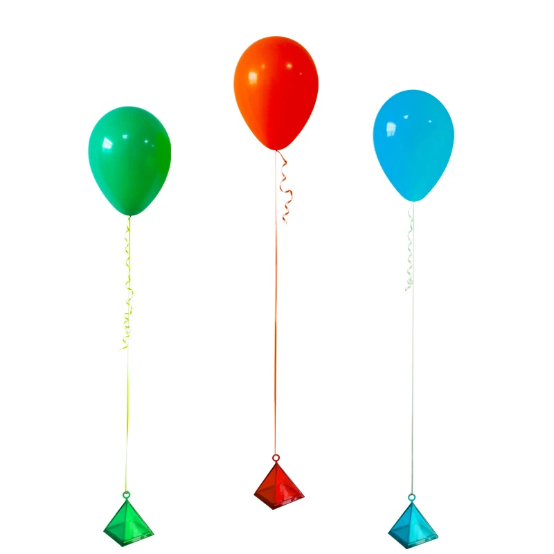 BTRUDI Пирамида кулон подшипник вес кусок алюминиевой фольги воздушный шар моделирование День рождения Свадьба украшения комнаты Набор реквизит