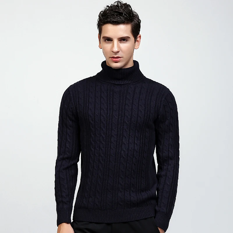 #^Special Price 2018 Autumn Winter New Fashion Casual Sweater Turtleneck Slim Fit Knitting Warm Pullover Men Clothes Pull Homme Brand Coats