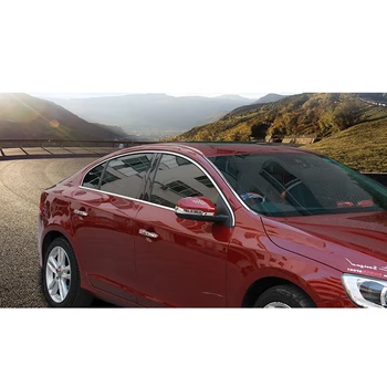 

lsrtw2017 304 stainless steel car window trims for volvo s60 2012 2013 2014 2015 2016 2017 2018 2011