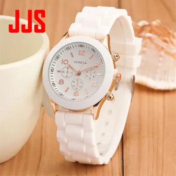 Geneva Casual Watch Women Dress Watch 2017 Quartz Military men Silicone watches Unisex Wristwatch Sports watch relogio feminino