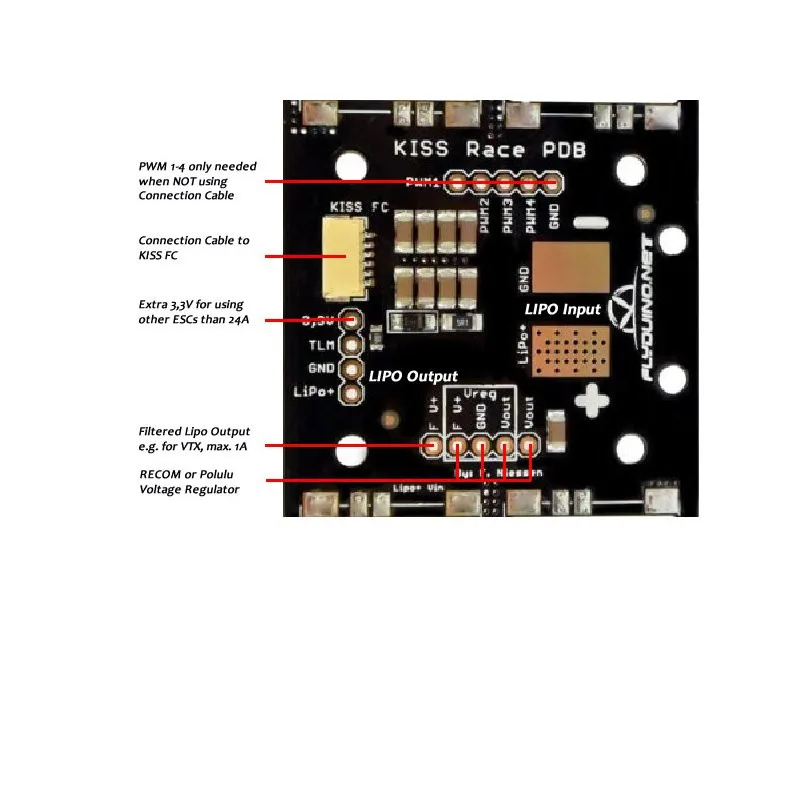 Flyduino KISS 24A мини распределительная плата питания|board|board board |