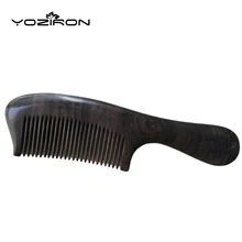 Yoziron натуральный узкий зуб Бутик волос Деревянный Расчёски и гребни для волос драгоценные африканских Ebony chacate-прету чистый подарки ручной работы y048