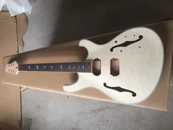 

DIY Electric Guitar Kit unique Body maple Fingerboard 24 fret