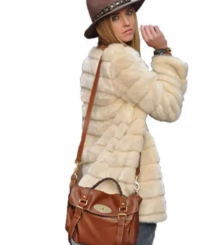 

Women Faux Fur Coat Winter Casual Outerwear Plus Size Fur Jacket Female Thick Warm Overcoat Women Long Sleeve Winterbreak 3XL