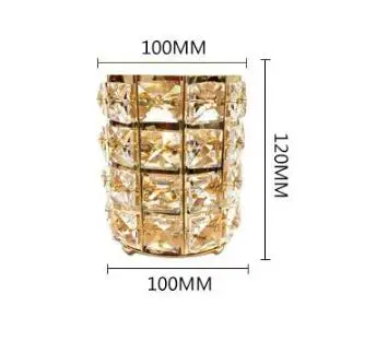 Кристалл макияж кисти хранения ведро макияж Органайзер металлический ящик для хранения косметический Органайзер карандаш для бровей Помада держатель