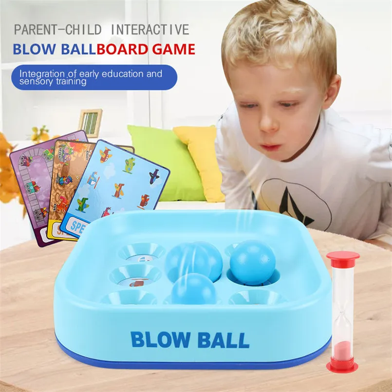 

Children Interactive Blowing Ball Battle Game Sports Toy Gadgets Novelty Training Chess Balloon Educational Toys Kids Gifts
